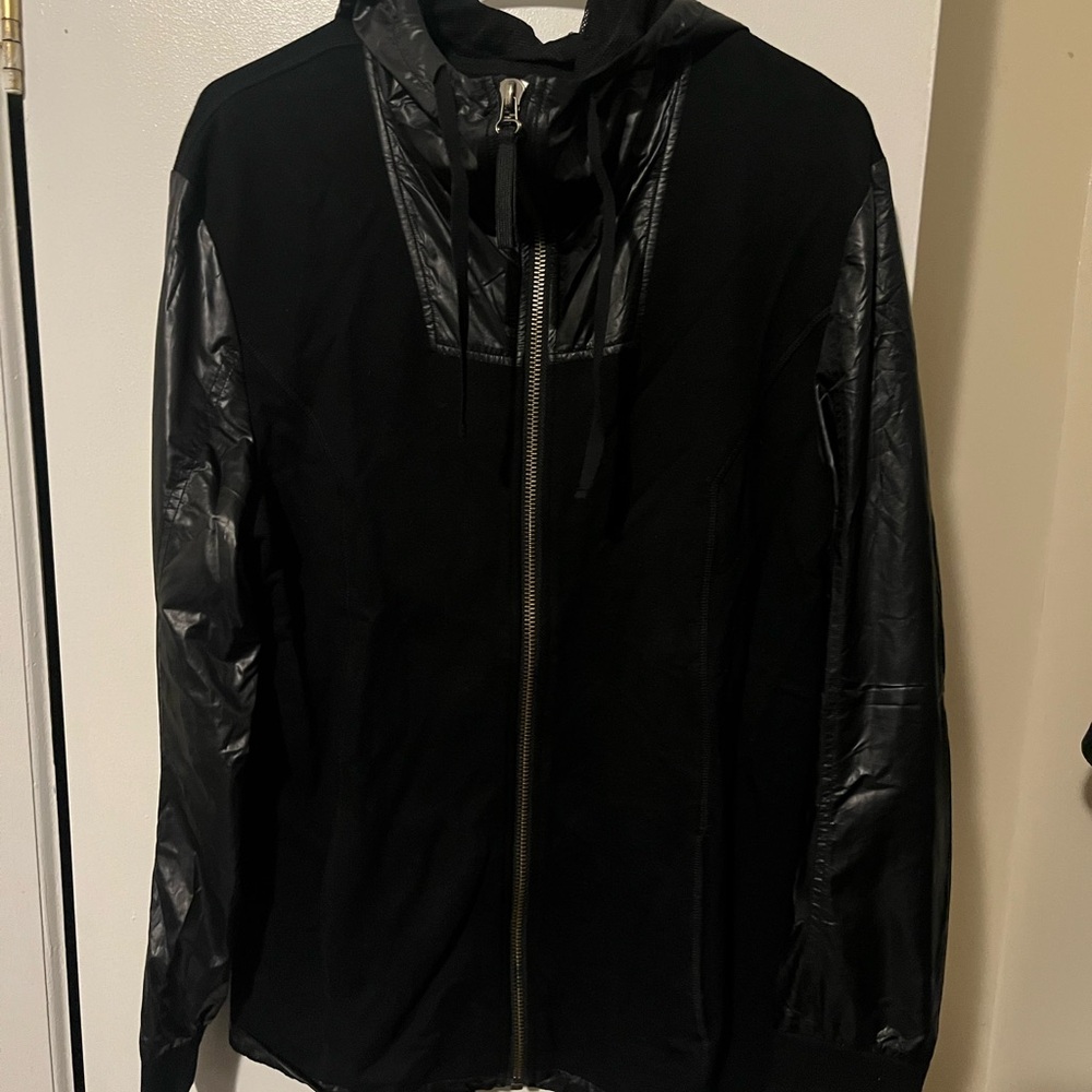 Helmut lang Men's Black Hooded Jacket